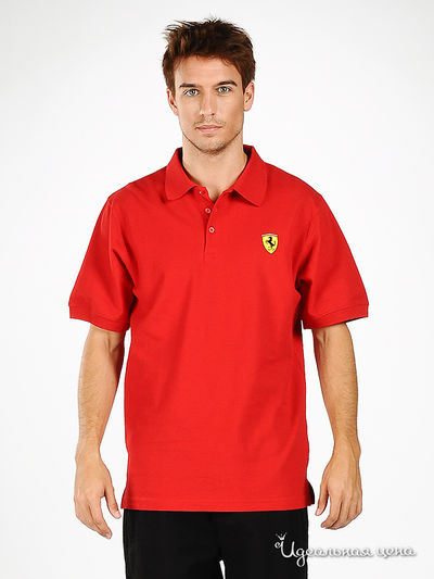 поло Ferrari, цвет цвет красный
