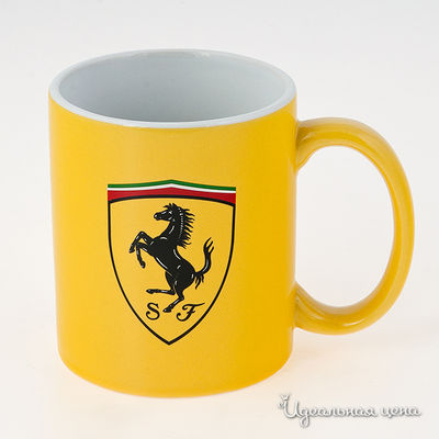 Кружка Ferrari, цвет цвет желтый