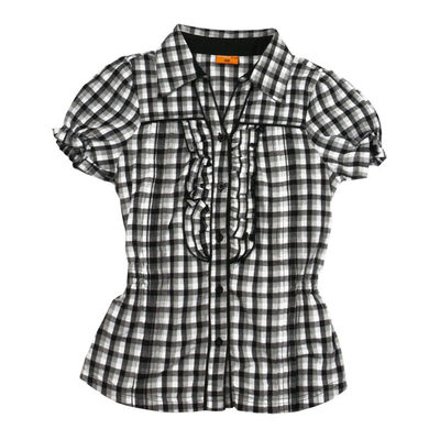 Блузка Young Reporter, цвет принт клетка