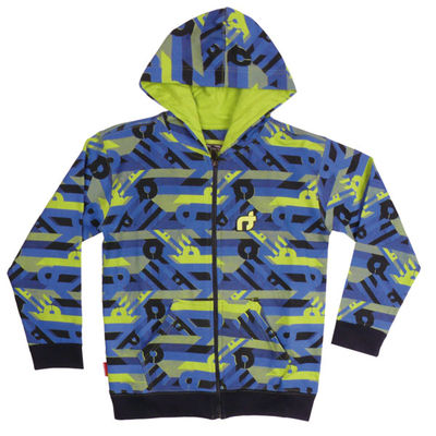 Толстовка Young Reporter, цвет цвет синий / салатовый