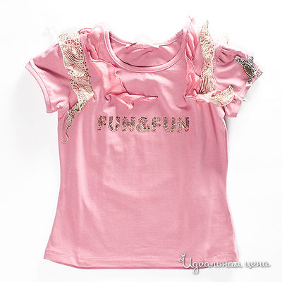 Футболка Fun&Fun girl, цвет цвет розовый