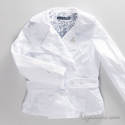 Плащ Fun&Fun girl, цвет цвет белый