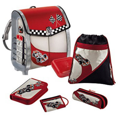 Ранец Hama, цвет цвет серебристый / красный