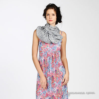 Палантин Renato Balestra, цвет принт цветочный серый