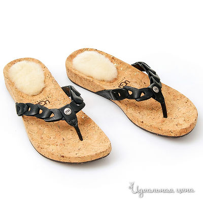 Вьетнамки UGG, цвет цвет черный