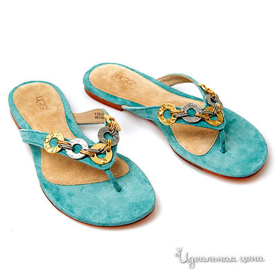 Вьетнамки UGG, цвет цвет голубой