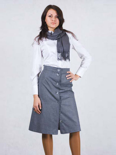 Юбка Bizzaro, цвет цвет серый