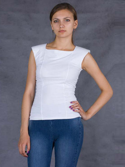 Блузка Bizzaro, цвет цвет белый