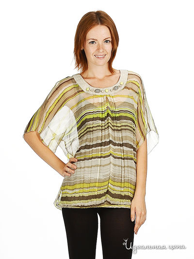 Блузка Blugirl Folies, цвет цвет бежевый / салат