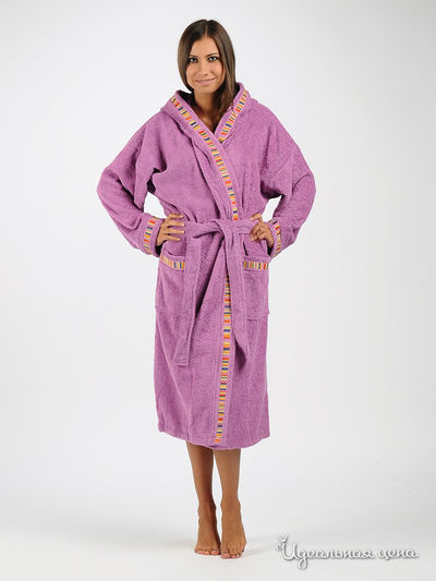 Халат CALEFFI, цвет цвет сиреневый
