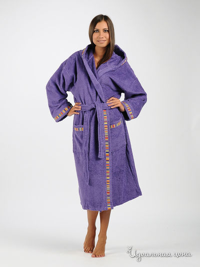 Халат CALEFFI, цвет цвет фиолетовый
