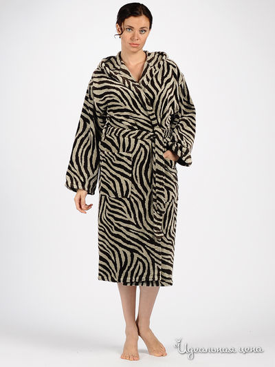 Халат Emanuel Ungaro, цвет цвет бежевый / принт зебра