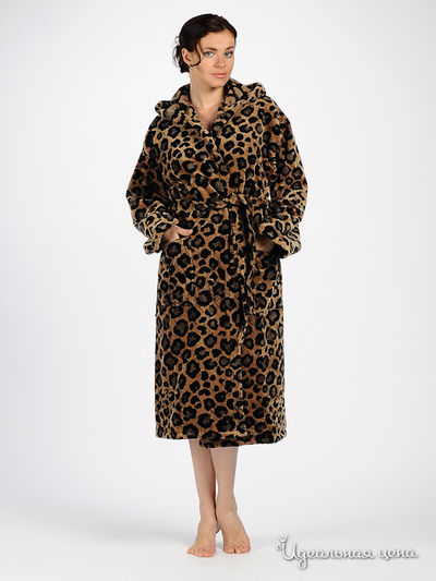 Халат Emanuel Ungaro, цвет цвет коричневый / принт гепард