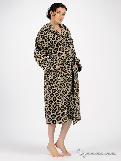 Халат Emanuel Ungaro, цвет цвет бежевый / принт гепард