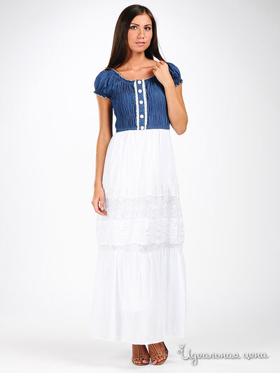 Сарафан Fervente, цвет цвет белый / синий