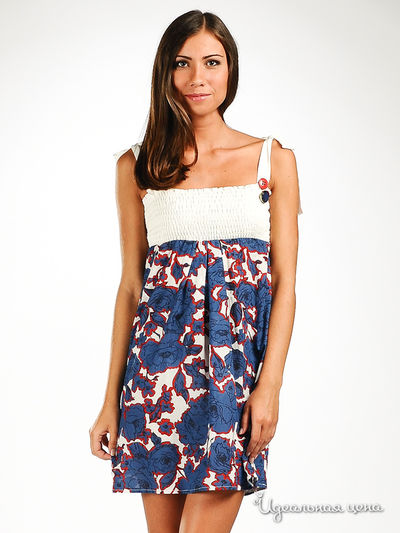 Сарафан Fervente, цвет цвет синий / белый