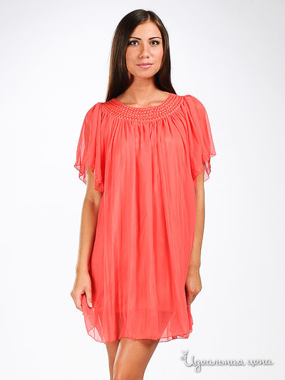 Платье Fervente, цвет цвет коралловый