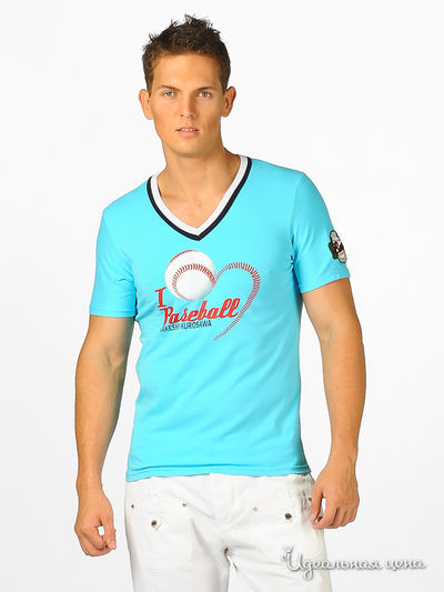 Футболка Takeshy Kurosawa, цвет цвет голубой