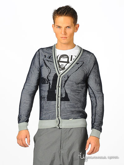 Кардиган Takeshy Kurosawa, цвет цвет черный / серый