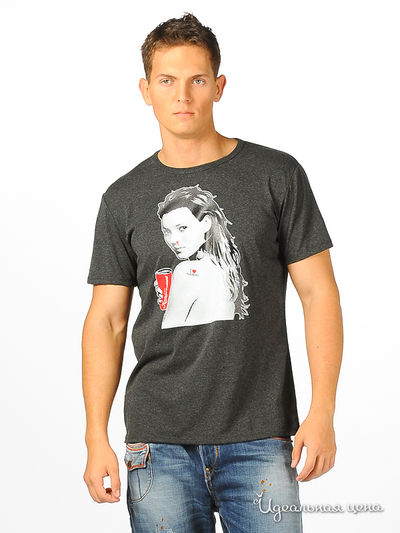 Футболка Takeshy Kurosawa, цвет цвет темно-серый