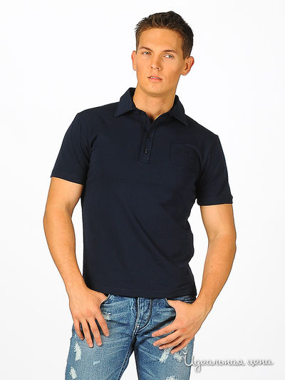 рубашка-поло Takeshy Kurosawa, цвет цвет темно-синий