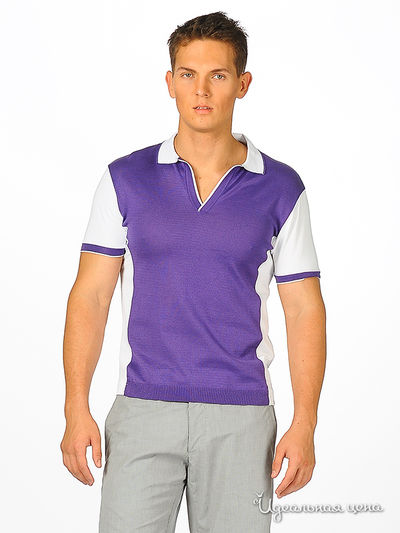 рубашка-поло Takeshy Kurosawa, цвет цвет фиолетовый