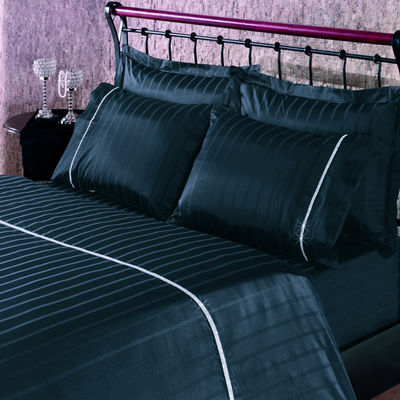 Комплект постельного белья Issimo &quot;LE PORT Swarovski&quot;, цвет черный, евро