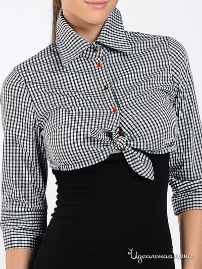 Блуза ODRI женская, цвет черный / белый
