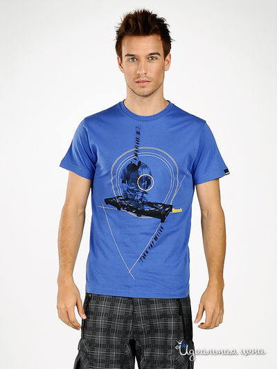 Футболка Bench, цвет цвет голубой