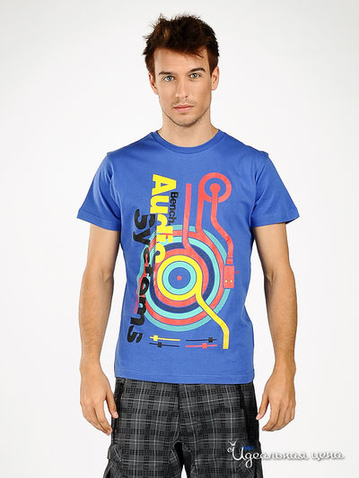 Футболка Bench, цвет цвет голубой