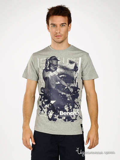 Футболка Bench, цвет цвет серый / принт