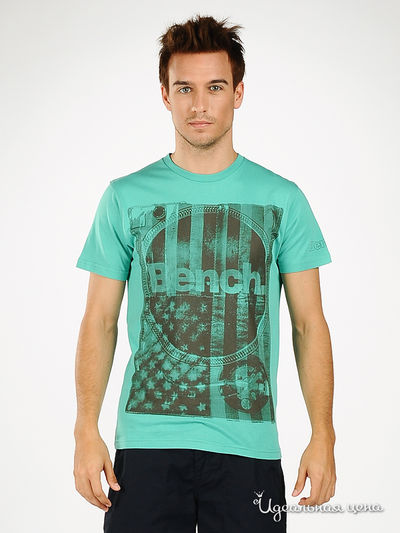 Футболка Bench, цвет цвет морской волны