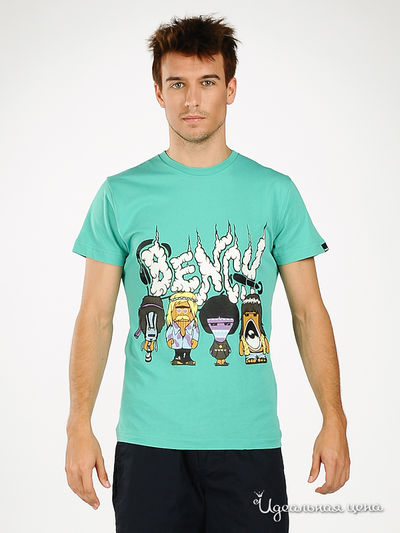 Футболка Bench, цвет цвет морской волны