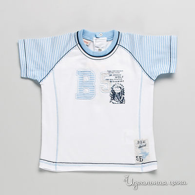 Футболка Brums, цвет цвет белый / голубой