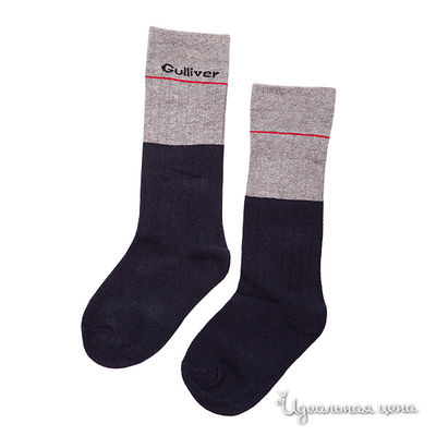 Гольфы Gulliver, цвет цвет серый / темно-синий