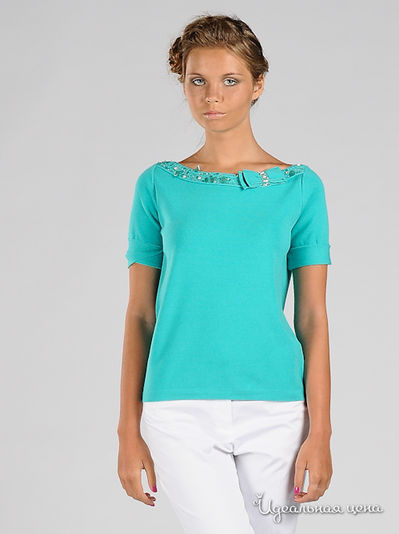 Футболка Blugirl Blumarine, цвет цвет мятно-зеленый