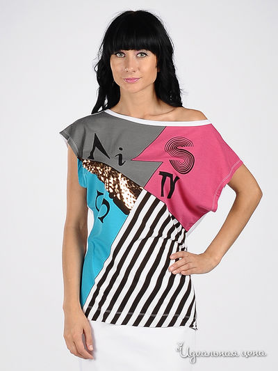 Футболка Miss Sixty, цвет цвет белый / мультиколор