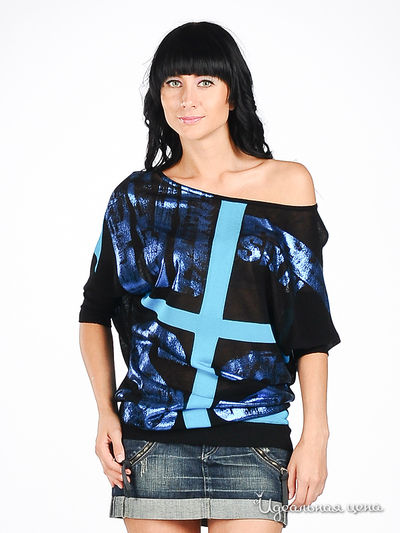 Кофта Miss Sixty, цвет цвет черный / бирюзовый