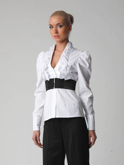 Блуза Sabotage, цвет цвет белый