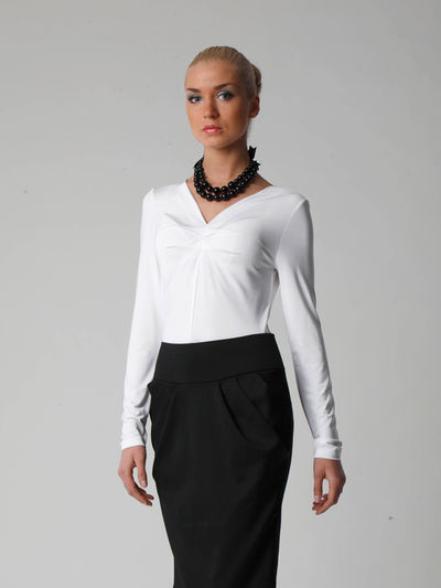 Блуза Sabotage, цвет цвет белый