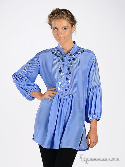 Блузка Blugirl Blumarine, цвет цвет сиреневый