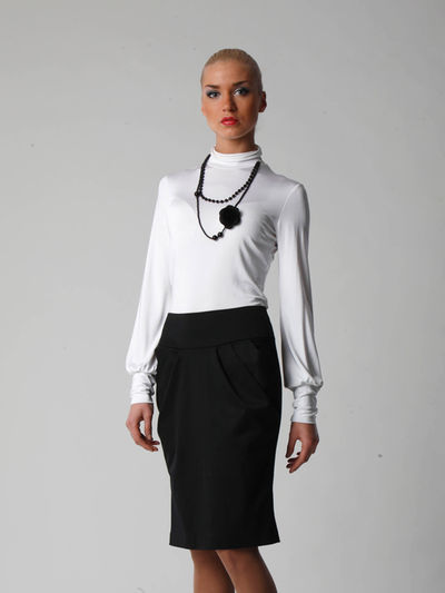 Блуза Sabotage, цвет цвет белый