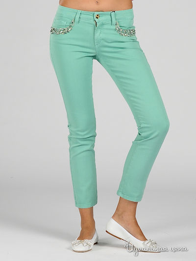 Джинсы Blugirl Blumarine, цвет цвет бирюзовый