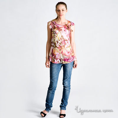 Блуза Lovini, цвет цвет мультиколор