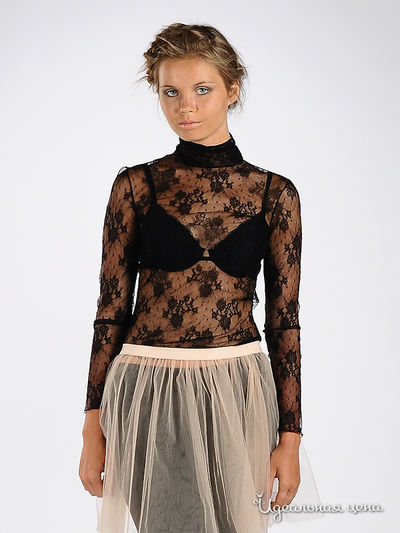 Блузка Blugirl Blumarine, цвет цвет черный