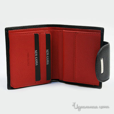 Портмоне Neri Karra, цвет цвет черно-красный