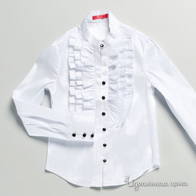 Блуза M&D school story, цвет цвет белый