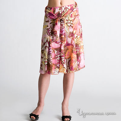 Юбка Lovini, цвет цвет розовый / мультиколор