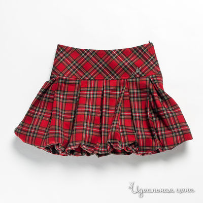 Юбка M&D school story, цвет цвет красный / принт клетка