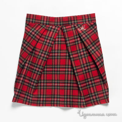 Юбка M&D school story, цвет цвет красный / принт клетка